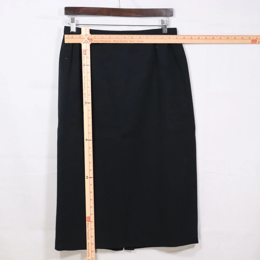 Michelle Stuart Skirt Suit Size 14 Black Womens Vintage Professional Career
